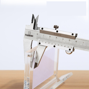 Supporto per cartello magnetico in acrilico, supporto per cartellino del prezzo del negozio in acrilico con retro inclinato per avviso, informazioni, Menu, foglio dei prezzi, foto - Product Image 5