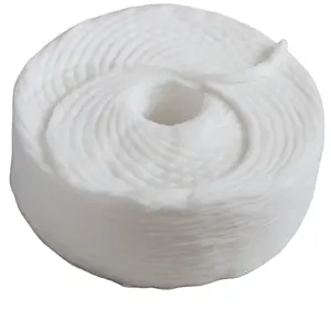 Rollo de lana de algodón puro 100% de alta calidad, Material Original plateado para brotes/almohadillas de algodón a la venta