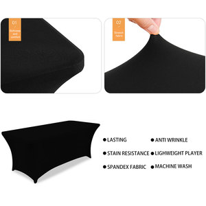 Tùy Chỉnh Căng Hình Chữ Nhật Khăn Trải Bàn Với Logo Thương Mại Cho 4ft/6ft/8ft Nhà Bảng Cho Kỳ Nghỉ Sinh Nhật Đảng Khăn Trải Bàn - Product Image 3