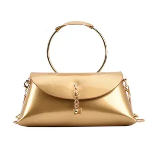 trendy fashion mini purse and handbag ladies metallic bags for women's shoulder bags Patent glossy SET shoulder bags for ladies