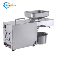 Presse à huile à froid pour usage domestique pour arachides/amandes/sésame/olives/soja - Extracteur d'huile automatique en acier inoxydable haute rigidité