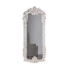 French Retro Wall Mirror Resin <b>Frame</b> <b>Arch</b> Shape Shabby Chic Decorative Full Length Mirror For Living Room Or Clothing Store - Product Image 3
