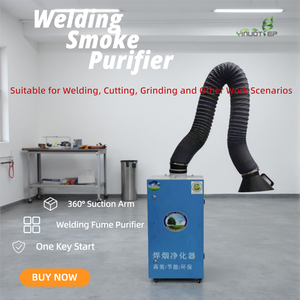 Extractor <span class=keywords><strong>de</strong></span> Humo <span class=keywords><strong>de</strong></span> Soldadura Industrial Móvil <span class=keywords><strong>de</strong></span> Alta Eficiencia con Flujo <span class=keywords><strong>de</strong></span> Aire <span class=keywords><strong>de</strong></span> 3500m/h para Soldadura MIG TIG por Arco - Product Image 1