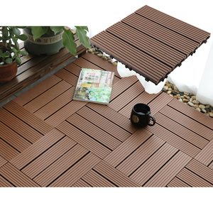 Dalles de terrasse en WPC pour extérieur, revêtement de sol composite bois-plastique pour intérieur - Product Image 5