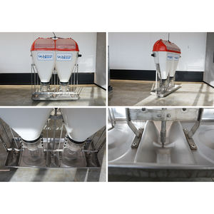 Mangeoire pour porcs à longue durée de service en matériau PE durable Différents types de mangeoire humide et sèche - Product Image 5