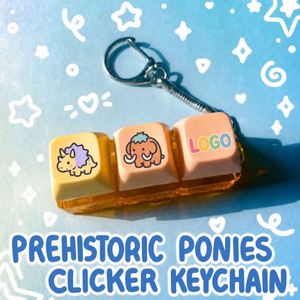 Custom Logo Anime Luminous UV Printed Stress Switches Keycap <b>Keychain</b> Custom Button <b>Fidget</b> Clicker Mechanical Keycap <b>Keychain</b> - Product Image 2