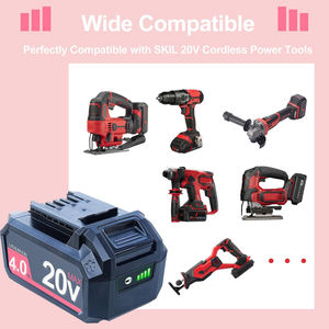 도매 2Ah 2.5Ah 4Ah 5Ah 배터리 교체 <span class=keywords><strong>SKIL</strong></span> 20V 배터리 PWR 코어 시리즈 호환 <span class=keywords><strong>SKIL</strong></span> 20V 무선 전동 공구 - Product Image 5