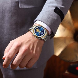 Reloj de Cuarzo NIBOSI 2656 para Hombre con Logotipo Personalizado, Correa de Acero de Lujo, Luminoso, Resistente al Agua, Cronógrafo, Envío Gratis, Reloj de Negocios - Product Image 6
