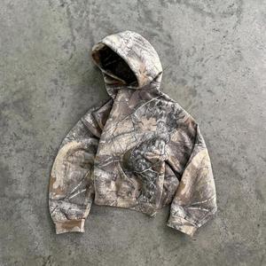 Felpa con Cappuccio Mimetica Personalizzata Real Tree, Abbigliamento Designer con Tasche, Fornitore <span class=keywords><strong>di</strong></span> Felpe Camouflage, Felpa da Caccia Mimetica da Uomo Elegante - Product Image 1