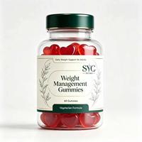 Gummies SYC BIO sans sucre pour la gestion du poids, 60 unités, avec mélatonine et L-théanine, complément alimentaire pour le sommeil, hommes et femmes