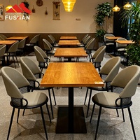 Vente en gros de meubles commerciaux table à manger chaise café stand chaise rembourrée en cuir PU hôtel chaises confortables pour restaurant