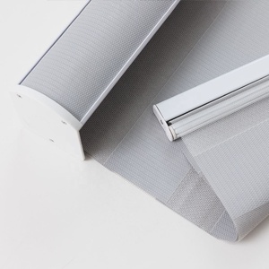 Joli design alexa panneau <span class=keywords><strong>solaire</strong></span> occultant stores zébrés en tissu occultant double stores zébrés pour fenêtre gris stores zébrés manuels - Product Image 6