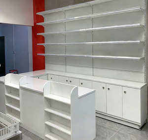 Estanterías de Exhibición para Tiendas, Góndolas de Supermercado, Color y Tamaño Personalizados de Fábrica, Color Blanco - Product Image 4