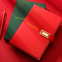 Cahier de luxe A5 Premium multicolore Full Star processus d'estampage à chaud Super épais couverture rigide en cuir PU cahiers Premium en boîte