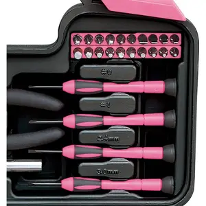 2022 Розовый Профессиональный набор "сделай сам" 39 штук многофункциональный ящик для инструментов, набор для домашнего использования, бытовой набор ручных инструментов коробка