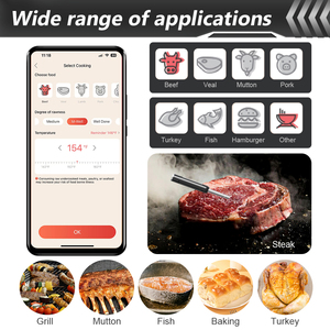 Thông minh Bluetooth không dây thịt Nhiệt kế cho kỹ thuật số từ xa không dây thực phẩm nhà bếp lò nướng Nhiệt kế thăm dò - Product Image 3