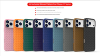 Coque de téléphone simple en crochet pour iPhone 17, 16, 15, 14, 13, 12, 11 et OPPO REALME NOTE60 A3X – Housse souple vierge
