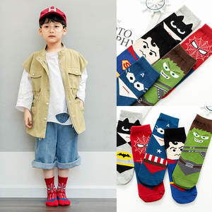2025 Popular Superhero <strong>Spiderman</strong> Comics Children Cartoon Sox Cotton Young Boy Girl Kids Tube <strong>Socks</strong> - Product Image 3