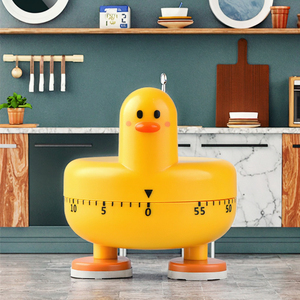 Cute Duck Manual Rotation Kitchen <strong>Timer</strong> Loud <strong>Digital</strong> <strong>Display</strong> Plastic Mechanical <strong>Timer</strong> with Scale <strong>Countdown</strong> Rotary Design - Product Image 2