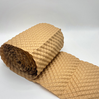 Papier kraft écologique Emballage de rembourrage dégradable Emballage de remplissage en carton cadeau Rouleau de papier à bulles