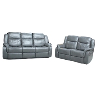 Modernes Heimkino-Relaxsofa-Set Elektrisches Leder-Sofa mit Luft- und Holzrahmen Ausziehbar Kühlend Massierend für Wohnzimmer