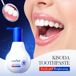 SADOER Ilumina Refresca el bicarbonato <span class=keywords><strong>de</strong></span> sodio para limpiar los <span class=keywords><strong>dientes</strong></span> <span class=keywords><strong>Pasta</strong></span> <span class=keywords><strong>de</strong></span> <span class=keywords><strong>dientes</strong></span> Elimina las manchas <span class=keywords><strong>de</strong></span> <span class=keywords><strong>dientes</strong></span> Blanquea el esmalte Reduce el sangrado gingival - Product Image 2