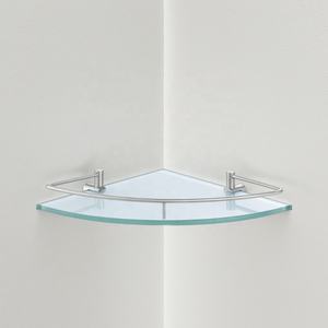 Estantes de vidrio de esquina de Hotel de alta calidad, artículos sanitarios prácticos, artículos de tocador de baño de pared triangular, estante de almacenamiento de acero inoxidable - Product Image 3