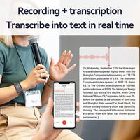 Reloj Grabador de Voz Inteligente con IA para Comercio Exterior, USB 2.0, Transcripción y Traducción con ChatGPT, Aleación