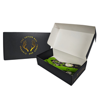 Boîte d'expédition en carton ondulé écologique pour ensemble de sous-vêtements, boîte postale en kraft blanc avec poignée pour l'emballage de chaussures