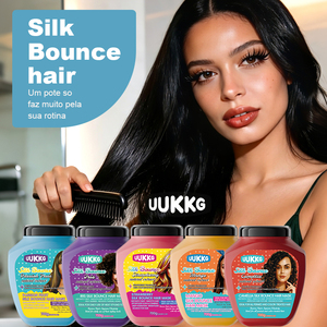 UUKKG オーガニック ケラチン ディープ コンディショニング クリーム ヘアマスク トリートメント ダメージヘア用 栄養補給 ヘアリペア 700ml - Product Image 4