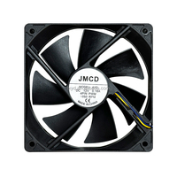 Ventilateur à double roulement à billes JMCD-A12 12025, 1850 tr/min, 12V CC, 73,79 CFM, PWM 4 broches, courant de sécurité 0,18A, bruit 30,56 dBA, en stock