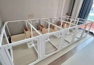 Box per Cani Grande Moderno in Plastica Resistente con Chiusura a Bottone, Facile Montaggio, con Ruote - Product Image 4