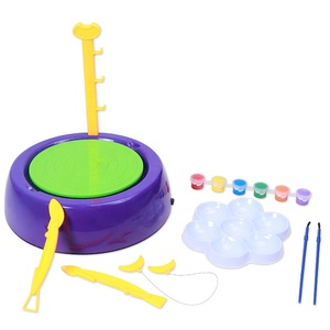 Rueda de cerámica educativa DIY, juguetes para hacer cerámica de arcilla, rueda de cerámica de arcilla para niños, estudio de cerámica seca al aire DIY, <span class=keywords><strong>juguete</strong></span> educativo para niños - Product Image 1