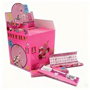 Papel de Enrolar Personalizado Kingsize Slim 50 Folhas Livretos Não Branqueado Marrom Queima Lenta Papel de Enrolar Personalizado OEM Atacado em Estoque - Product Image 2