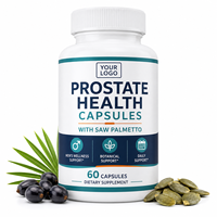 Capsules pour la santé de la prostate avec du palmier nain pour hommes, bloqueur de DHT - Aide à soutenir la santé des voies urinaires et de la prostate chez l'homme