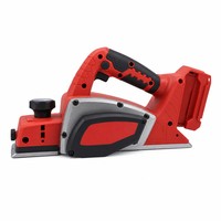Raboteuse électrique sans fil 3-1/4'' avec moteur sans balais, batterie Li-ion 18V 21V, outil électrique pour le travail du bois et le bricolage