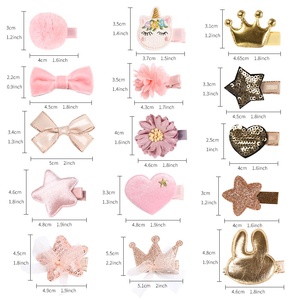 Set Jepit Rambut Etnik Buatan Tangan untuk Anak Perempuan, Jepit Kelinci Kristal, Mahkota, Bintang, Hati, dan Aksesoris Rambut Pita - Product Image 2