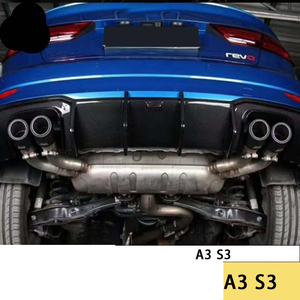 Fast Shipping <b>A3</b> S3 Carbon Fiber Diffuser Car Rear Bumper Splitter Lip Diffuser for Audi <b>A3</b> S3 2019 2018 2019 2020 Car Body Kits - Product Image 4