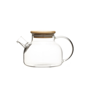 ร้อนขาย500มิลลิลิตร Borosilicate แก้ว<span class=keywords><strong>กา</strong></span>น้ำชาที่มีฝาปิดไม้ไผ่และอุ่น - Product Image 6