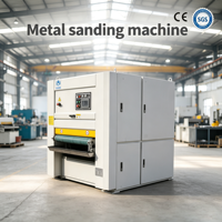 Machine de polissage, de débavurage et de brossage pour tôles métalliques en aluminium et en cuivre