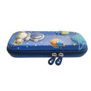 Astuccio per penne per cancelleria per cartoni animati astuccio per matite 3D per studenti con tasca in rete antiurto per bambini - Product Image 3