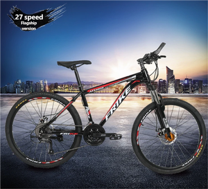 <span class=keywords><strong>Bicicleta</strong></span> de Montaña de <span class=keywords><strong>26</strong></span> Pulgadas para Adultos, Frenos de Disco Dobles, Cuadro de Acero al Carbono, Horquilla de Resorte, 21 Velocidades, Capacidad de Carga de 200 kg, <span class=keywords><strong>Bicicleta</strong></span> Ordinaria - Product Image 1