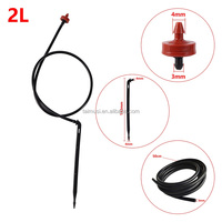 Kit d'irrigation goutte à goutte à flèche incurvée 2/4/8L/H Bend Dripper Système d'arrosage agricole
