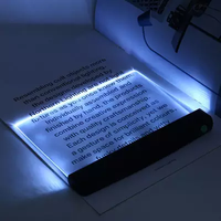 Lampe de livre LED plate alimentée par batterie avec veilleuse de lecture réglable pour les enfants lisant au lit la nuit