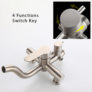 304 набор для душа из нержавеющей стали, керамический 4 функции - Product Image 2
