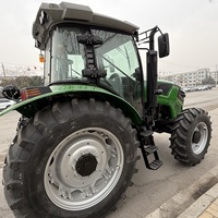 Tractor 4x4 de 150HP, Equipo Agrícola de Alta Eficiencia, Chasis Resistente con Motor para Trabajos de Plantación Agrícola e Implementos