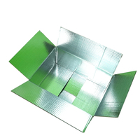 Boîte isotherme en carton et aluminium pour aliments congelés, poisson, viande, légumes, fruits, expédition et conservation
