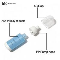 Flacons pompe sans air AS de 45 ml, anti-fuite, en plastique, vides, pour emballage de sérum médical et esthétique, soins de la peau