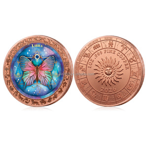 Moneta Commemorativa in Rame Puro 1 oz 999, <span class=keywords><strong>Segno</strong></span> Zodiacale <span class=keywords><strong>Ariete</strong></span>, 12 Segni Zodiacali, Moneta da Collezione, Souvenir, Regalo, Vendita all'Ingrosso - Product Image 3