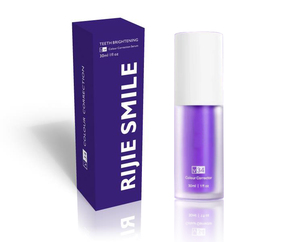RIJESMILE Pasta de Dientes Blanqueadora <span class=keywords><strong>V34</strong></span> Morada 30ml, Suero Corrector de Color para Dientes - Product Image 1